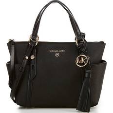 Michael Kors Nomad Small Saffiano Leather Top-Zip Tote Bag - Black