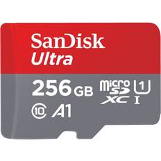 SanDisk 256 GB - microSDXC Minneskort & USB-minnen SanDisk Ultra microSDXC Class 10 UHS-I U1 A1 100MB/s 256GB