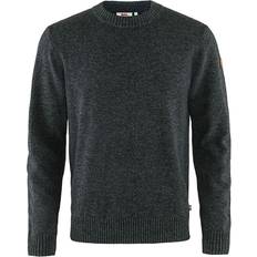 Fjällräven Herr Tröjor Fjällräven Övik Round-Neck Sweater - Dark Grey