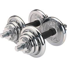 York Fitness Chrome Dumbbell Set 20kg