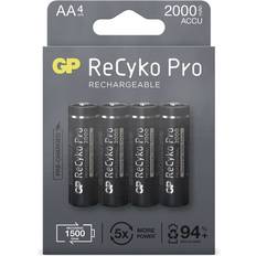 Batterier - Kamerabatterier - NiMH Batterier & Laddbart GP Batteries ReCyko Pro AA Rechargeable 2000mAh 4-pack