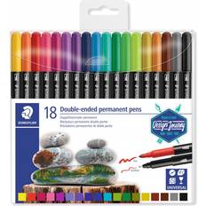 Staedtler Double Ended Permanent Pens 18-pack