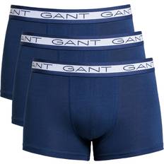 Gant Blåa - Boxers Kalsonger Gant Basic Solid Trunks 3-pack - Persian Blue
