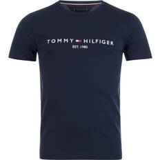 Tommy Hilfiger Friluftsjackor - Herr Kläder Tommy Hilfiger Logo T-shirt - Sky Captain