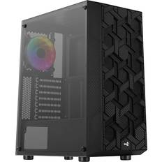 AeroCool Midi Tower (ATX) - Mini-ITX Datorchassin AeroCool Hive FRGB Tempered Glass