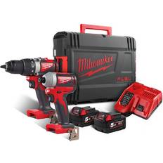 Milwaukee Kolborstfri Set Milwaukee M18 BLPP2B2-502X Set