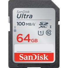 64 GB - SDXC Minneskort SanDisk Ultra SDXC Class 10 UHS-I U1 100MB / s 64GB