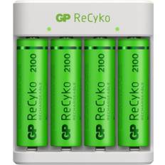 Batterier - Batteriladdare Batterier & Laddbart GP Batteries ReCyko Standard Battery Charger E411 2100mAh 4xAA