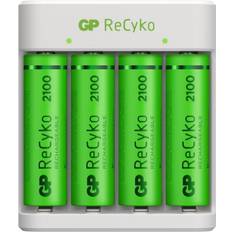 Batterier - Batteriladdare Batterier & Laddbart GP Batteries ReCyko Standard Battery Charger E411 2100mAh 4xAA