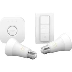 Philips Hue White Ambiance LED Lamps 9W E27 2-pack Starter Kit