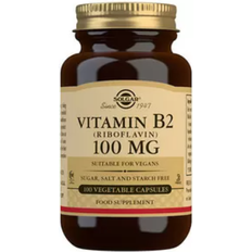 Solgar B-vitaminer Vitaminer & Mineraler Solgar Vitamin B2 (Riboflavin) 100mg 100 st