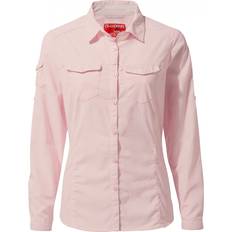 20 - Dam Skjortor Craghoppers NosiLife Adventure II Long Sleeved Shirt Women's - Seashell Pink