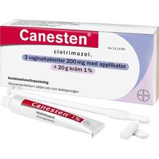 Canesten 200mg/20g 1% 3 st Kräm, Vagitor