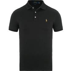 Polo Ralph Lauren Herr Pikétröjor Polo Ralph Lauren Slim Fit Soft Touch Pima Polo T-Shirt - Black