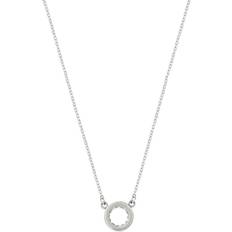 Justerbar storlek Halsband Edblad Monaco Mini Necklace - Silver/Transparent