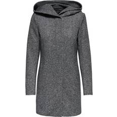 Only Kappor & Rockar Only Classic Coat - Gray/Dark Gray Melange