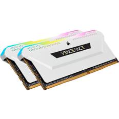 DDR4 - Vita RAM minnen Corsair Vengeance RGB Pro SL White DDR4 3200MHz 2x8GB (CMH16GX4M2E3200C16W)