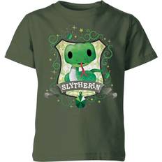 Harry Potter Slytherin Crest Kid's T-shirt - Forest Green