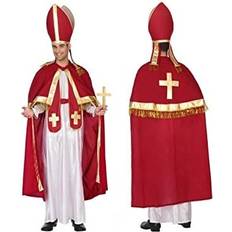 Religion Maskeradkläder Atosa Red Bishop Costume for Men