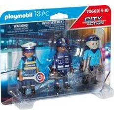 Plastleksaker - Poliser Figurer Playmobil Police Figure Set 70669