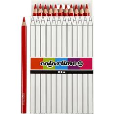 Colortime Wax Crayons Red 12-pack