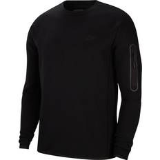 Herr - Sweatshirts - Träningsplagg Tröjor Nike Sportswear Tech Fleece Men's Crew Sweatshirt - Black