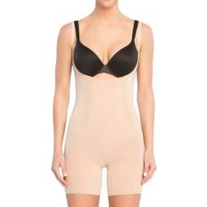 Spanx Bodys Spanx OnCore Open-Bust Mid-Thigh Bodysuit - Soft Nude