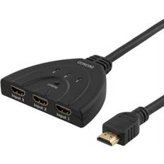 Deltaco HDMI-kablar - Rund - Standard HDMI-Standard HDMI Deltaco HDMI-3HDMI 1.3 M-F 0.5m