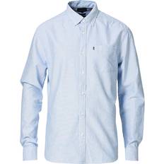 Lexington Herr Skjortor Lexington Kyle Oxford Organic Cotton Shirt - Blue/White Stripe