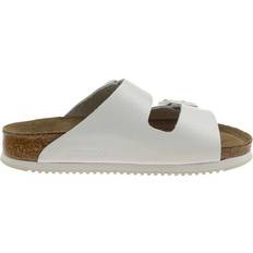 Herr - Nubuck Sandaler Birkenstock Arizona Soft Footbed Leather - White