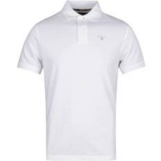 Barbour S T-shirts & Linnen Barbour Tartan Pique Polo Shirt - White/Dress