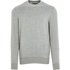 Barbour S Tröjor Barbour Light Cotton Sweater - Grey Marl