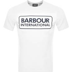 Barbour Bomull - Vita Överdelar Barbour Essential Large Logo T-shirt - White