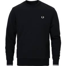 Fred Perry Tröjor Fred Perry Crew Neck Sweatshirt - Black