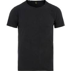 Replay T-shirts & Linnen Replay Raw Cut Cotton T-shirt - Midnight Blue