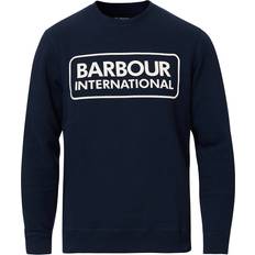 Barbour Blåa - XXL Tröjor Barbour Large Logo Sweatshirt - Navy