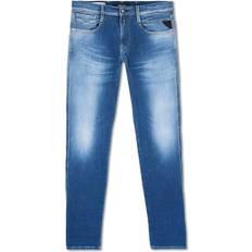 Replay Herr Byxor & Shorts Replay Slim Fit Hyperflex Anbass Jeans - Medium Blue