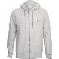 Calvin Klein Lounge Full Zip Hoodie - Grey Heather