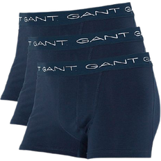 Gant Blåa - Boxers Kalsonger Gant Basic Solid Cotton Boxer 3-pack - Navy