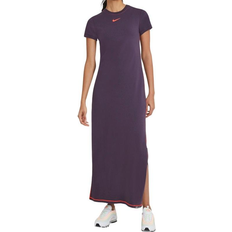 Nike Icon Clash Dress - Dark Raisin/Bright Mango