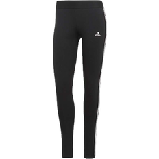 16 - Dam - Friluftsbyxor Byxor & Shorts adidas Women's Loungewear Essentials 3-Stripes Leggings - Black/White