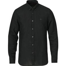 Herr - XL Skjortor Morris Douglas Linen Shirt - Black
