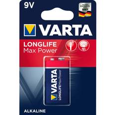 Varta Alkalisk - Batterier - Engångsbatterier Batterier & Laddbart Varta Longlife Max Power 9V