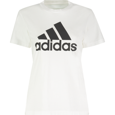 Bomull - Dam - XXL T-shirts adidas Women's Loungewear Essentials Logo T-shirt - White/Black