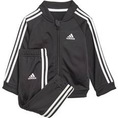 24-36M - Tunnare jackor Barnkläder adidas 3-Stripes Tricot Tracksuit - Black/White (GN3947)