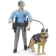 Plastleksaker - Poliser Figurer Bruder Bworld Policeman with Dog