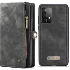 CaseMe Gråa Plånboksfodral CaseMe Retro Leather Wallet Case for Galaxy A52