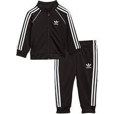 24-36M - Tunnare jackor Barnkläder adidas Infant Adicolor SST Tracksuit - Black/White (GN8441)