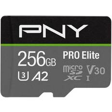 PNY 256 GB Minneskort & USB-minnen PNY Pro Elite microSDXC Class 10 UHS-I U3 V30 A2 100 / 90MB/s 256GB