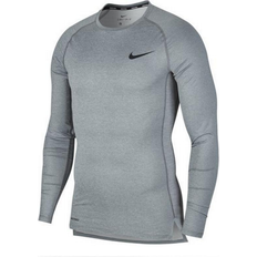 Nike Pro T-shirts Men - Smoke Grey/Light Smoke Grey/Black